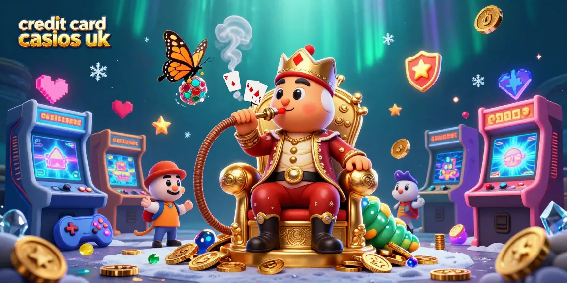 Engage with the vibrant world of credit card casinos UK, featuring an energetic scene from a dramatic 3D casino illustration.