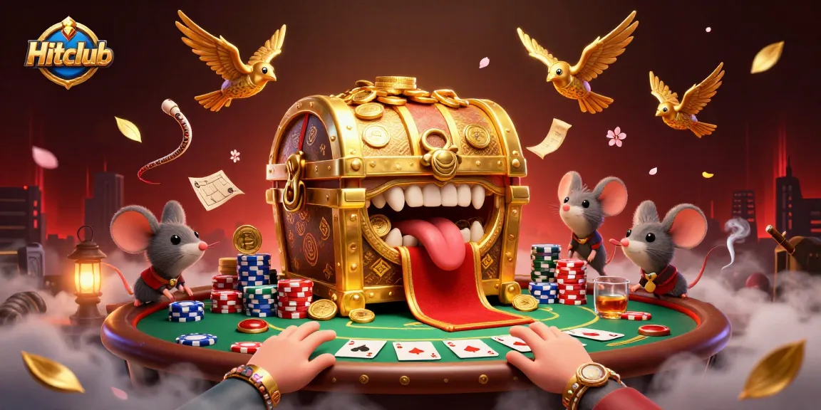 Experience the thrill of gambling at Hitclub with vibrant visuals and detailed casino elements.