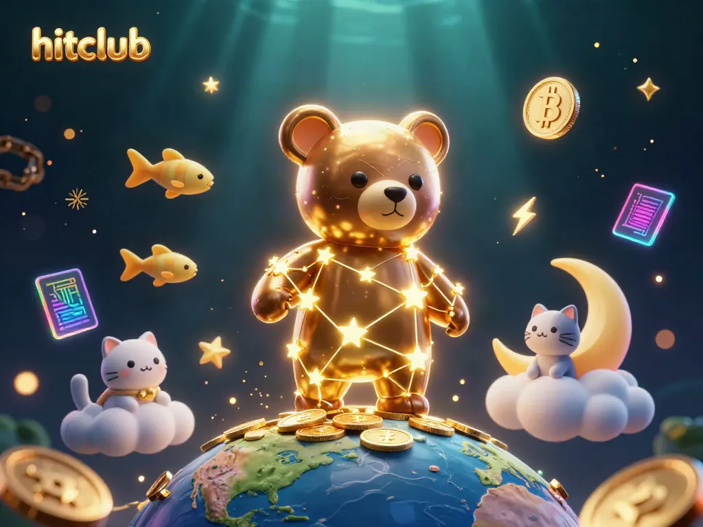 Win big at hitclub with a vibrant illustration showcasing exciting casino elements.