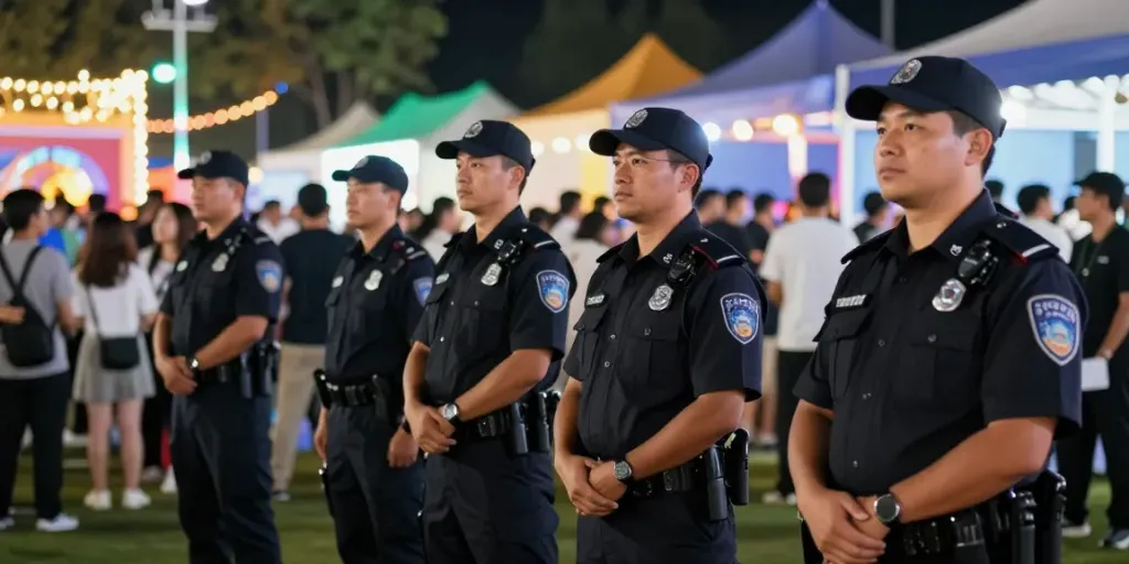 Security Services ensuring a safe event environment with trusted personnel on duty.