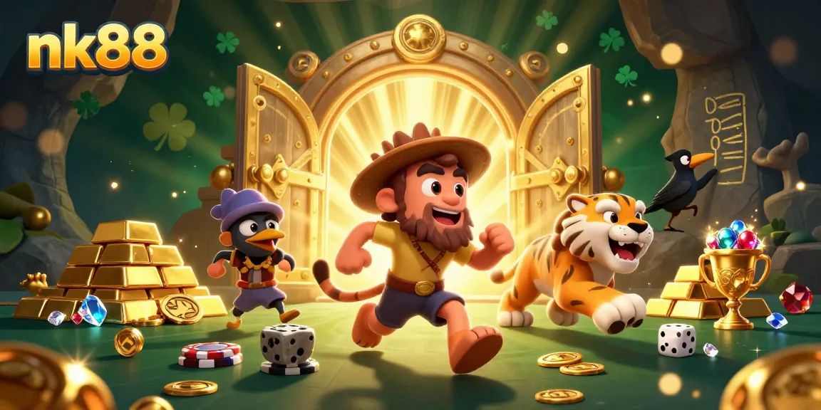 Enjoy thrilling games at nk88's prehistoric casino with dazzling gems and prizes.