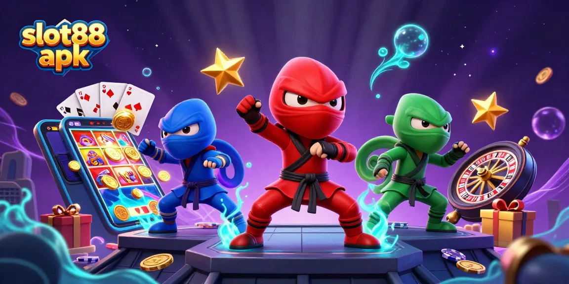 Play thrilling slot88 apk on a colorful smartphone with chameleons in action.