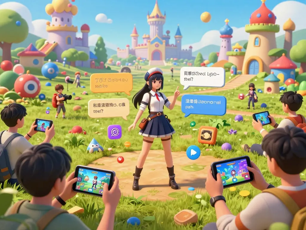 Diverse adult visual novel game characters engaging with players on mobile devices in an exciting gaming landscape, featuring lewdspot themes.