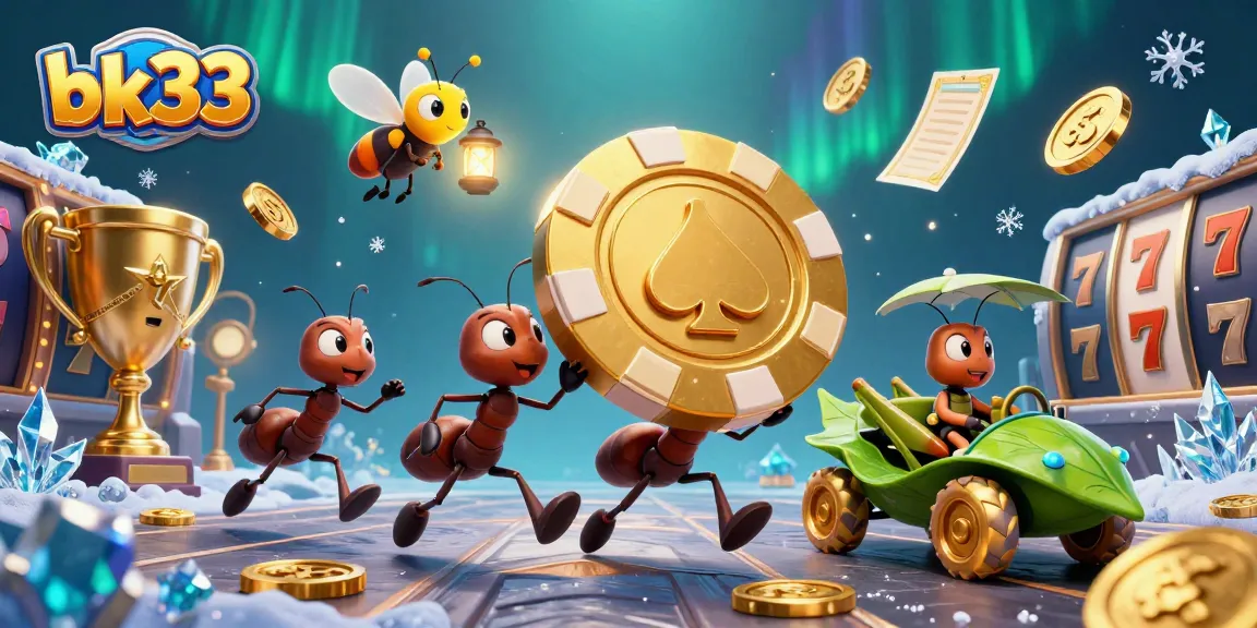 Join bk33 in a thrilling heist scene with vibrant casino elements and fantastic characters!