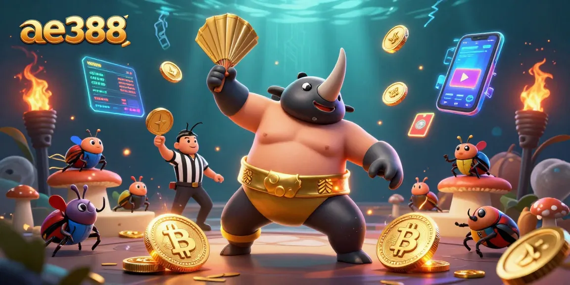 Engage in winning strategies at ae388 with thrilling explosion of golden coins and crypto elements.