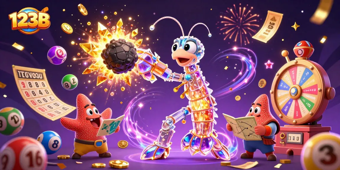 Experience the excitement of 123B with a colorful lottery scene featuring vibrant game elements.
