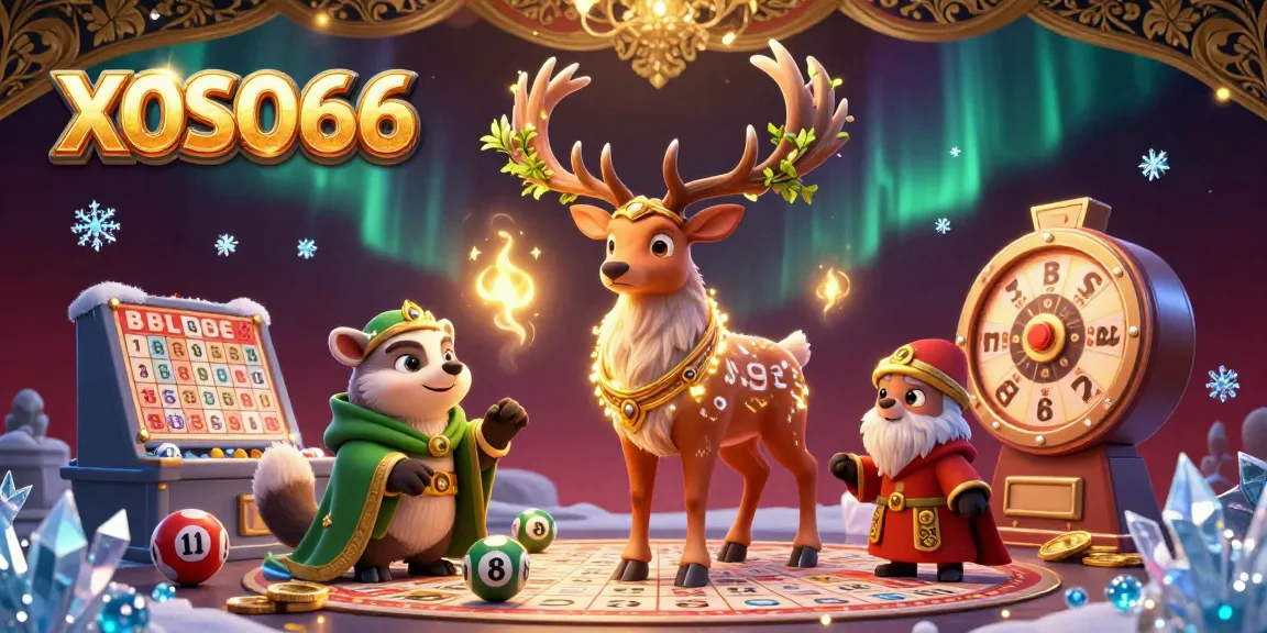 Engage with thrilling lottery gameplay at XOSO66, featuring vibrant characters and dynamic game elements.