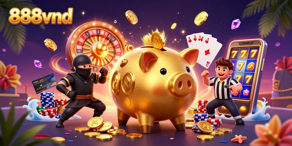 Play exciting games at 888vnd, featuring dynamic casino elements and vibrant visuals.